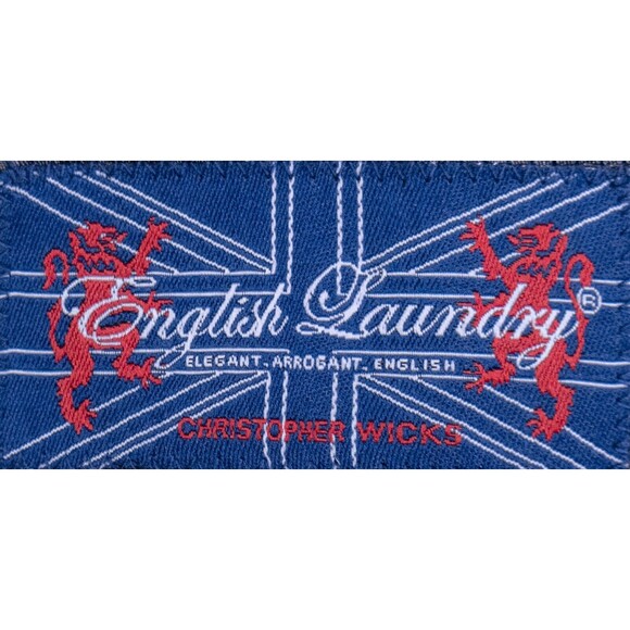 ENGLISH LAUNDRY Gray Tuxedo Sport Coat Suit Jacket Cotton Blend Sz 40L 1-Button - Picture 10 of 13